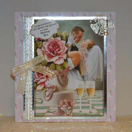 Always and Forever Wedding Couple Oval Pyramids by Jackie Bullock