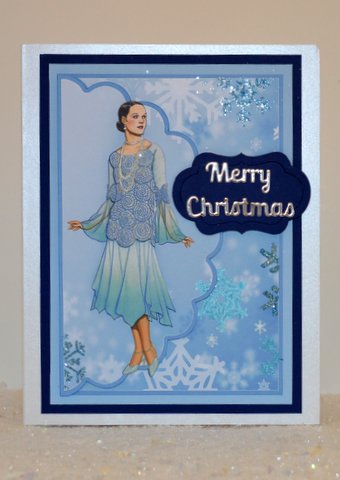 Blue Snowflake Lady by Jackie Bullock
