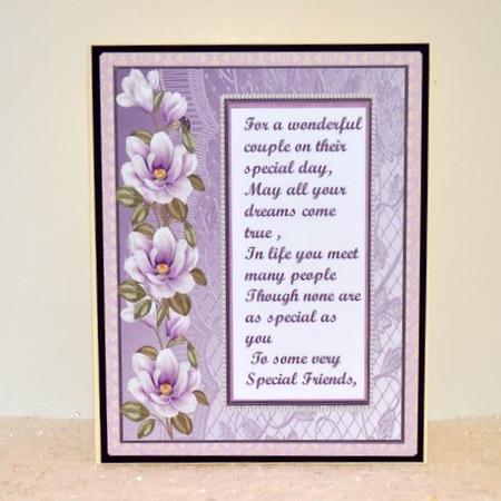 To Very Special Friends , Anniversary by Jackie Bullock