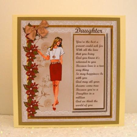 To a Wonderful Daughter by Jackie Bullock