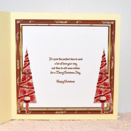 A Joyous Christmas 8 x 8ins Insert by Jackie Bullock