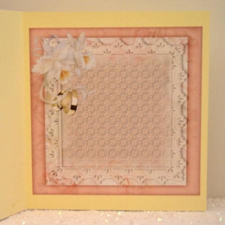 Beautiful Wedding Wishes and White Orchids Incert  by Jackie Bullock