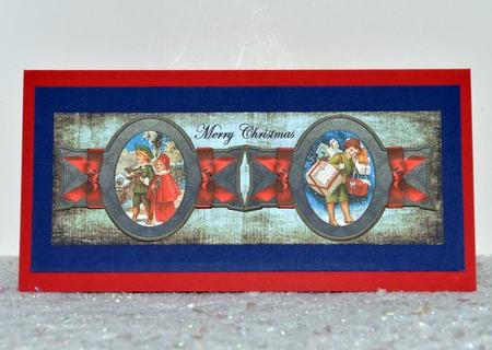 Large Dl Vintage Christmas Panels by Jackie Bullock