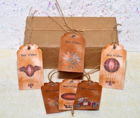 Vintage Tags Male 2 by Jackie Bullock