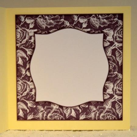 Vintage Rose 8x8 Blank Card Front - Rich Shade by Jackie Bullock