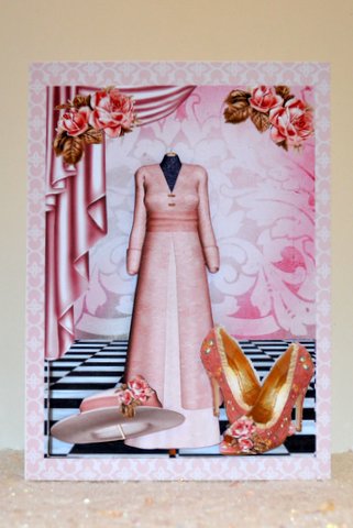 Edwardian Dress with Hat, Shoes & Roses by Jackie Bullock
