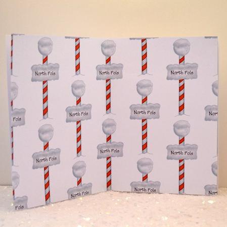 Christmas North Pole Sign Backing Paper by Jackie Bullock