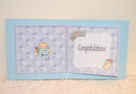 Congratulations (boy) Insert by Jackie Bullock