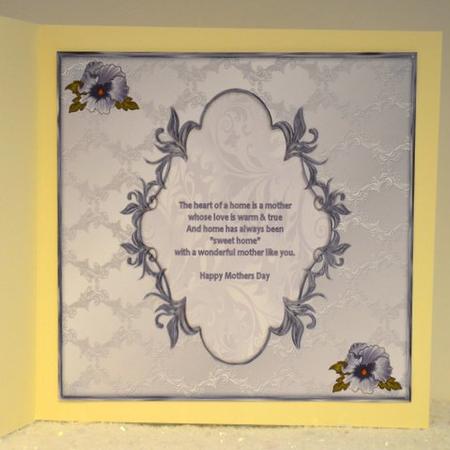 Blue Birthday Patterned Insert by Jackie Bullock