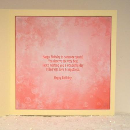 Pretty Pink 8'' Square Insert 1 by Jackie Bullock