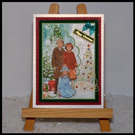 Vintage Kids at Christmas by Jackie Bullock