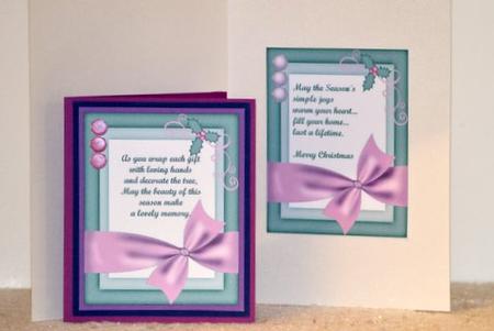 Set 2 of 4 Christmas Toppers by Jackie Bullock