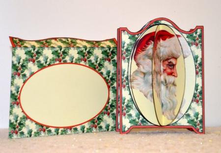 3D Vintage Father Christmas Card Kit by Jackie Bullock