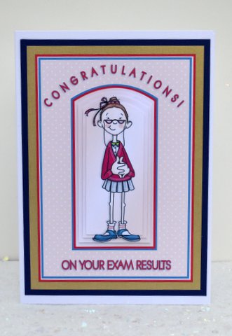 Schoolgirl Exam Congratulations by Jackie Bullock