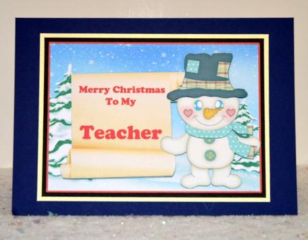 Merry Christmas - to My Teacher #2 by Jackie Bullock
