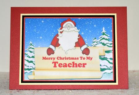 Merry Christmas - to My Teacher #1 by Jackie Bullock