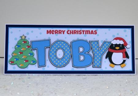 Eddie the Penguin Toby Large Dl by Jackie Bullock