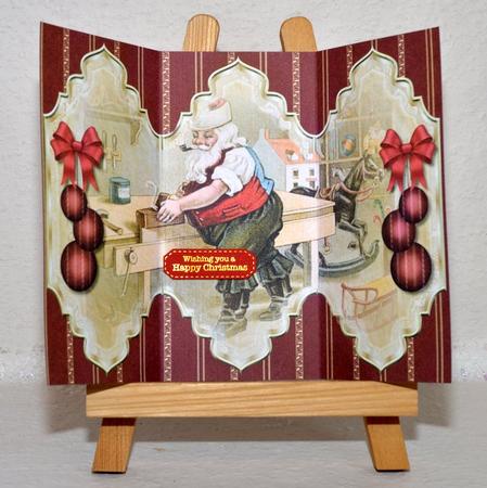 Santa's Workplace Trifold by Jackie Bullock