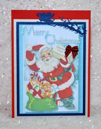 Lovely Cut,and Fold .santa's Christmas Cheer  by Jackie Bullock