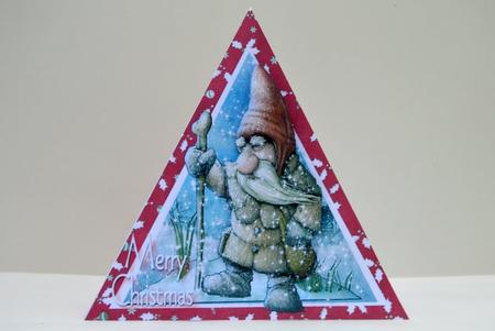 Battling the Way Home Triangle Card by Jackie Bullock