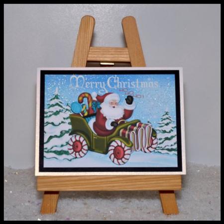 Santas Travelling in Style Ho! Ho! Ho! by Jackie Bullock