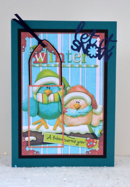 Bright Warm Winter Thoughts Bookmark Keepsake by Jackie Bullock
