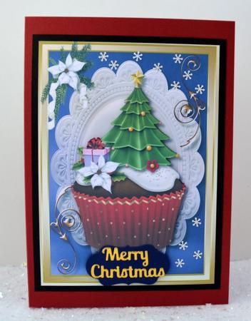 Lovely Yummie Christmas Tree Cup Cake by Jackie Bullock