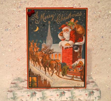 Father Christmas A4 Topper by Jackie Bullock