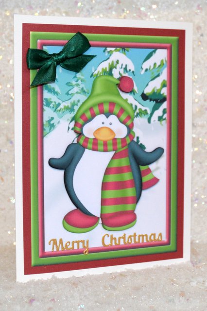 Penguin Stripes by Jackie Bullock