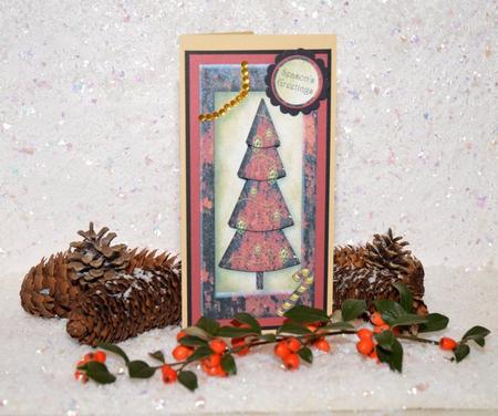 Steampunk Rusty Red Christmas Tree Dl - Male by Jackie Bullock