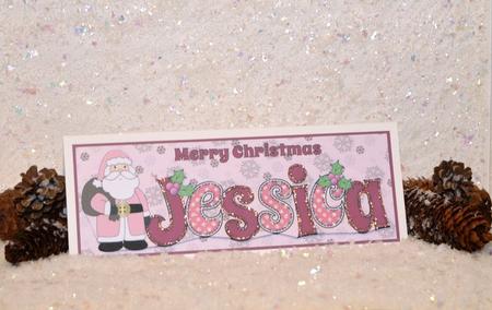 Santa in Coat Jessica Large Dl by Jackie Bullock