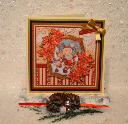 Santa Selfie Christmas 8x8 Mini Kit & Decoupage by Jackie Bullock