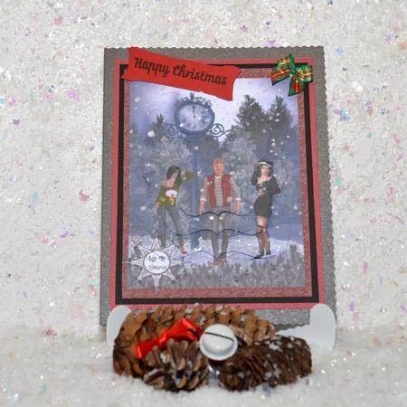 Christmas Goth Gathering Pyramage Topper by Jackie Bullock