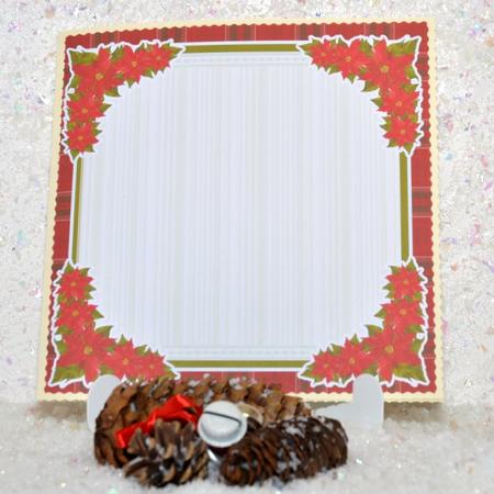 Tartan & Poinsettia Insert by Jackie Bullock