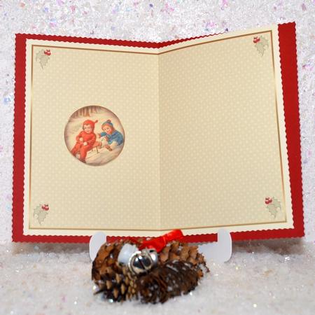 Having Fun Vintage Christmas Insert by Jackie Bullock