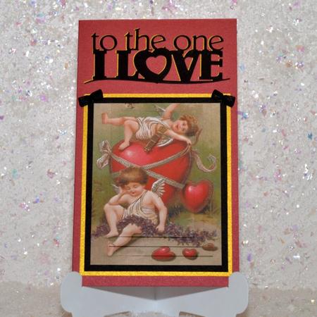 Vintage Valentine Love Cherubs, Pyramids by Jackie Bullock
