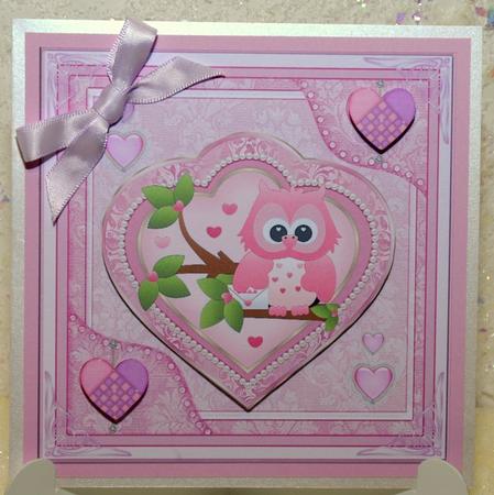 Too Woo I Love Decoupage Topper by Jackie Bullock