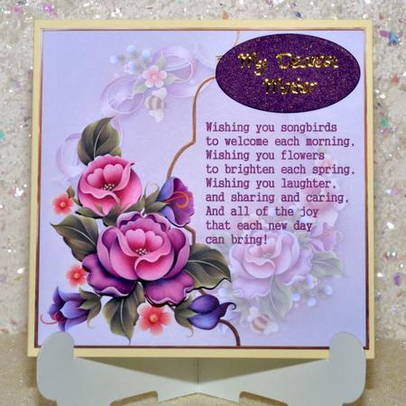Enchantment Garden Card and Decoupage by Jackie Bullock