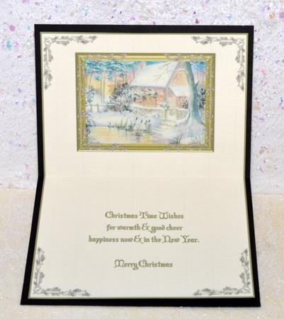 A Snowy Cottage Christmas Insert by Jackie Bullock