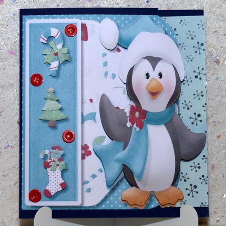 Over the Edge Santa's Christmas Penquin  by Jackie Bullock