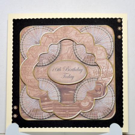 Tea Vintage Car 16th Birthday 3D Rosette Topper Sheet by Jackie Bullock