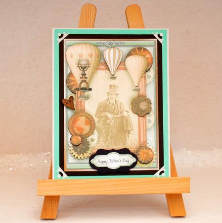Up Up and Away Male Card by Jackie Bullock