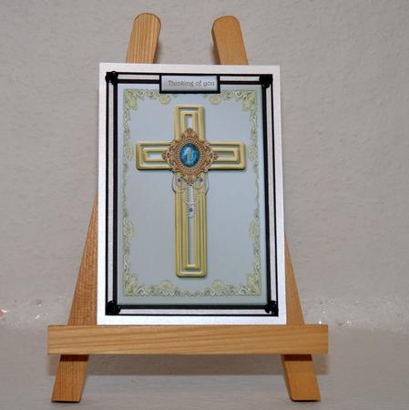 Sympathy/easter Cross & Cameo by Jackie Bullock
