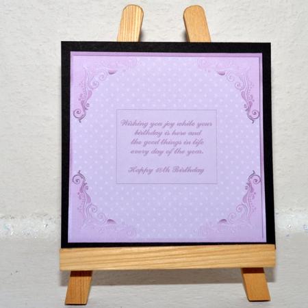 Happy 18th Birthday Pink Insert by Jackie Bullock