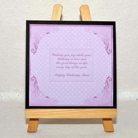 Happy Birthday Mum Pink Insert by Jackie Bullock