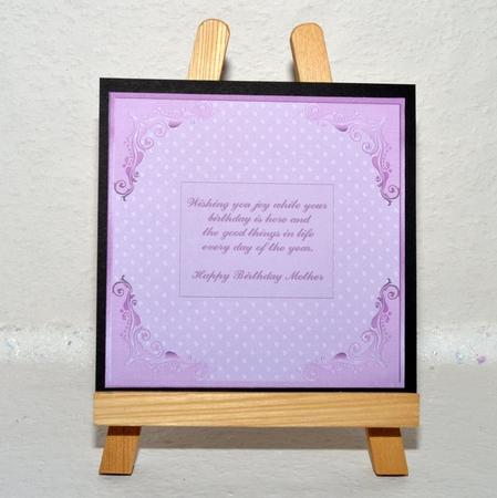 Happy Birthday Mother Pink Insert by Jackie Bullock
