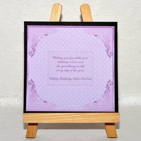 Happy Birthday Sister-in-law Pink Insert by Jackie Bullock