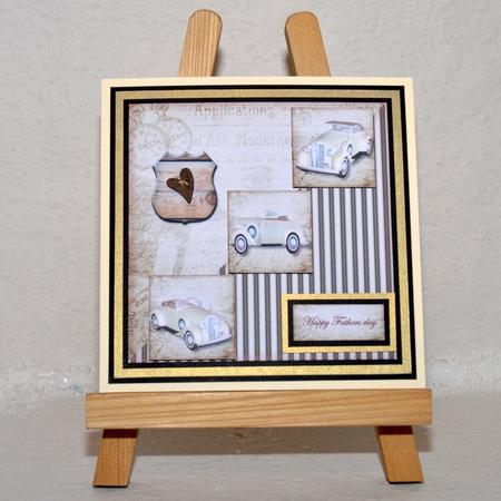 Male Card Vintage Cars by Jackie Bullock