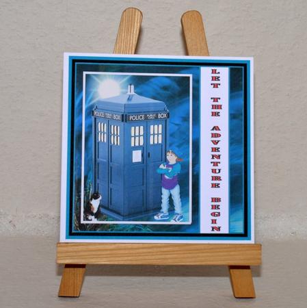 Who is Ready for an Adventure? - 7.5" x 7.5" Card Topper by Jackie Bullock