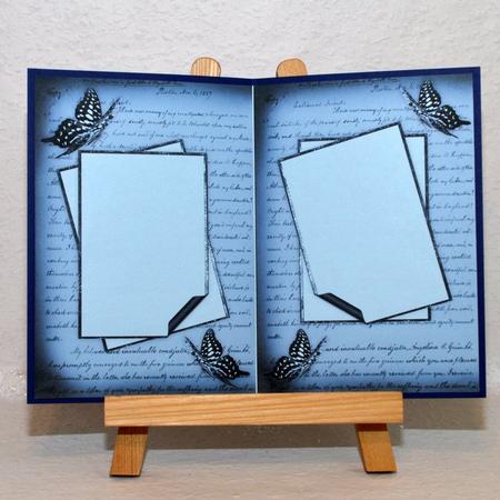 Very Vintage Card Bases in Blue by Jackie Bullock